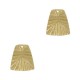 DQ Metal charm trapezium 11x9mm Gold